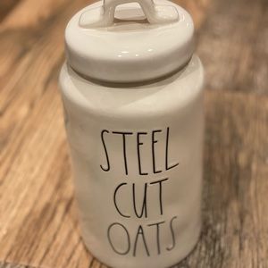 Rae Dunn “steel cut oats” food storage!